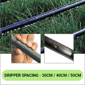 16mm Inline 300 meter Lateral Drip Irrigation Pipe 40cm spacing
