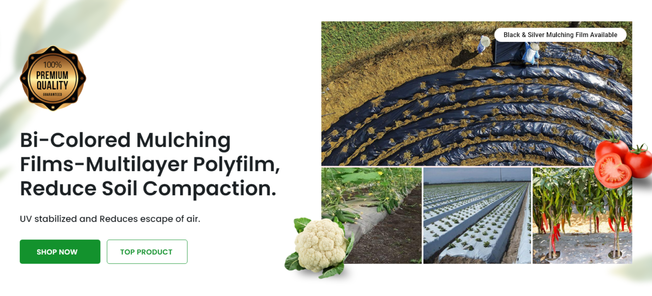Siddhi Agritech rain pipe mulching film online india