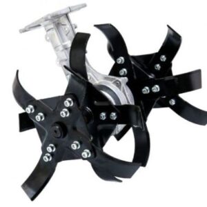 Round Tiller Attachment for Brush Cutter Having 26mm Shaft and 9 Spline