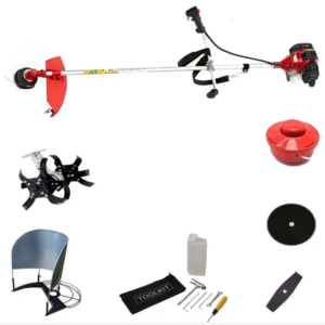 Siddhi Side pack Multi Crop Brush Cutter with Round Tiller Attachment, 2Stroke 52CC