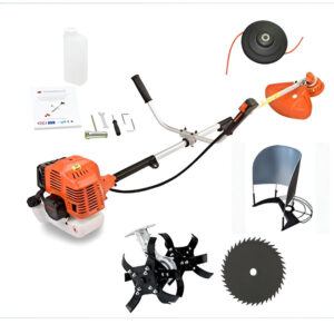 Siddhi Side pack Multi Crop Brush Cutter With Round Tiller Attachment 4 Stroke