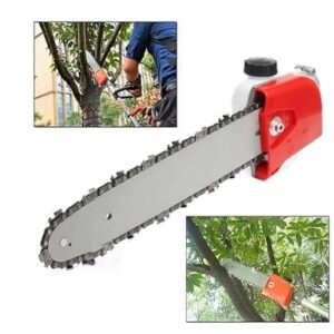 Siddhi Chainsaw Attachment for Brush Cutter of 26 mm, 9Spline and1 feet Bar Length