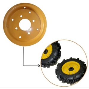 2 Tyres and Rim for 4.00x8 Size Power Tiller Tyre (Set of 4)