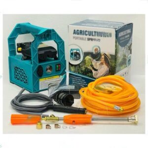 Siddhi Heavy Duty Double Motor Portable Battery Sprayer 12V 12Ah Battery 10 meter Premium Braided Hose Pipe