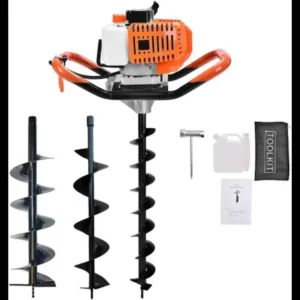 Siddhi Agritech Heavy Duty 2-stroke, 2.6 HP 52-cc with 4 and 10 inch Drill Bit For Earth Auger/ Post Hole Digger Machine