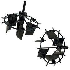 Siddhi Heavy Duty 2 Pieces 16 Inch Paddy Weeding Wheels for 5 to 10 HP Petrol Power Tiller