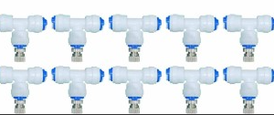 Siddhi Brass Fogger Nozzles with tee connector for agriculture, lawn, garden and greenhouse (Pack of 10 Pcs)